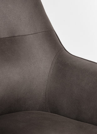 Fauteuil Tod - Antraciet - Microfiber