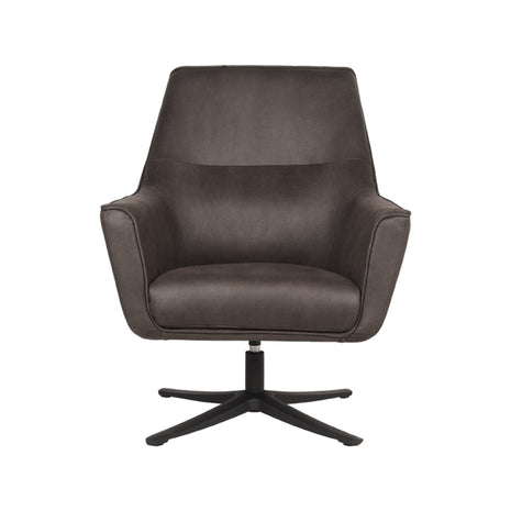 Fauteuil Tod - Antraciet - Microfiber