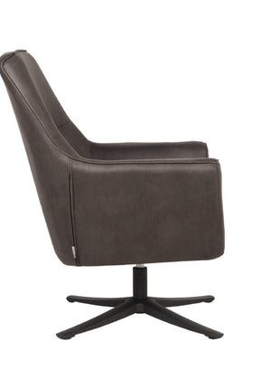Fauteuil Tod - Antraciet - Microfiber