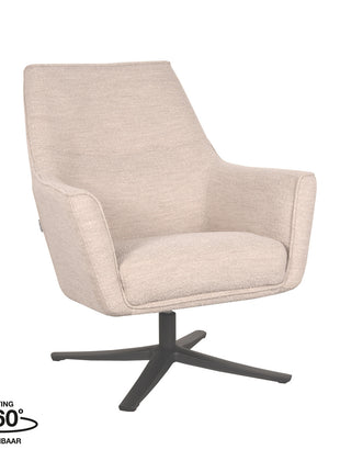 Fauteuil Tod - Naturel - Boucle