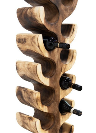 Wijnrek suarhout XXL gebrand