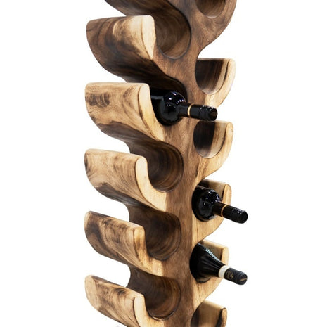 Wijnrek suarhout XXL gebrand