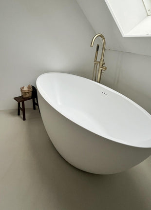 Vtw Living Vrijstaand Bad Ovaal - Ligbad - Mat Wit 170×78 cm