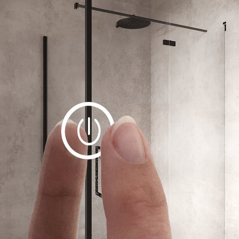 Badkamerspiegel met Verlichting aan de Voor- en Achterzijde - Anti Condens Verwarming - Dimbaar - 3 LED Standen - Anti Corrosie - 60 cm