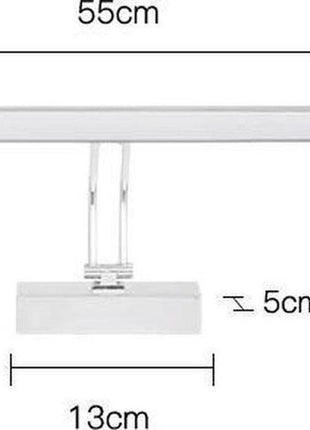 Spiegellamp - Spiegel Verlichting - Spiegelverlichting - Badkamer - Chroom - 55 cm