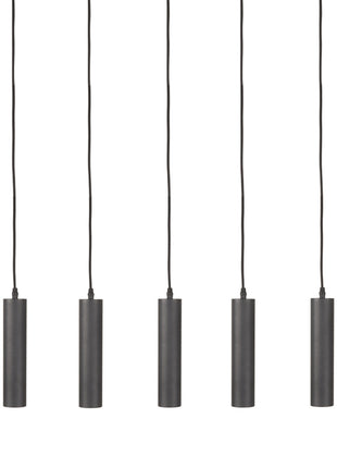 Hanglamp Ferroli - Zwart - Metaal - 5-lichts