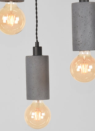 Hanglamp Fresco - Concrete - Beton - 3-Lichts