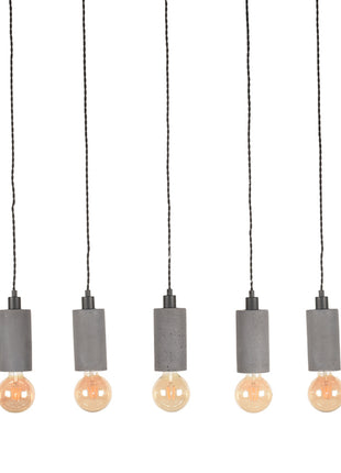 Hanglamp Fresco - Concrete - Beton - 5-Lichts
