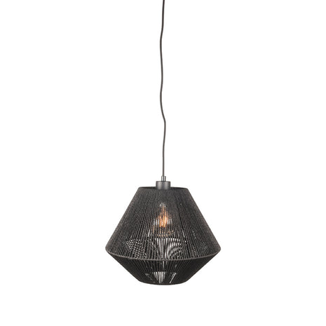 Hanglamp Ibiza - Zwart - Jute - 1-Lichts