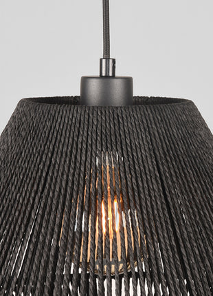 Hanglamp Ibiza - Zwart - Jute - 1-Lichts