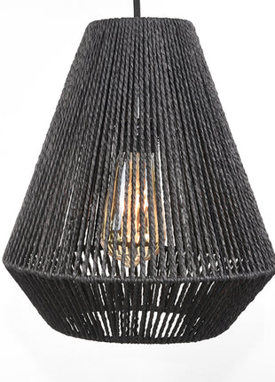 Hanglamp Ibiza - Zwart - Jute - 2-Lichts