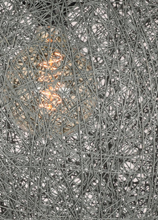 Hanglamp Twist - Grijs - Vlas - M