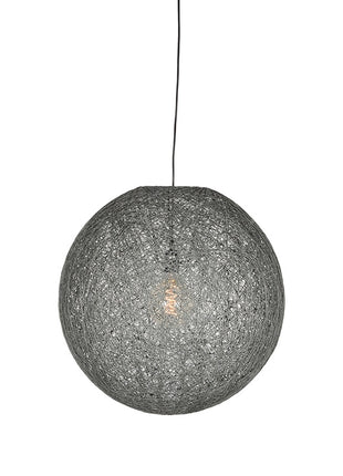 Hanglamp Twist - Grijs - Vlas - M