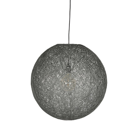 Hanglamp Twist - Grijs - Vlas - L