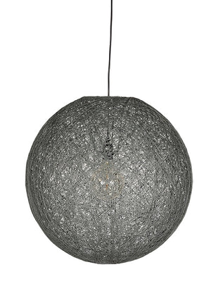 Hanglamp Twist - Grijs - Vlas - L