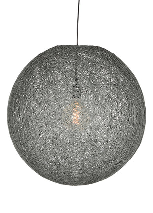 Hanglamp Twist - Grijs - Vlas - XL