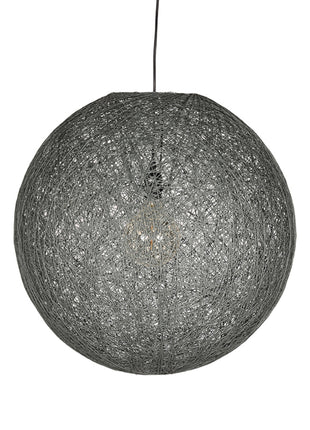 Hanglamp Twist - Grijs - Vlas - XL