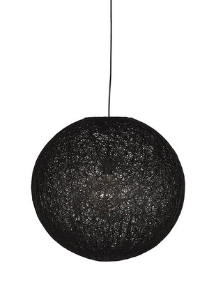 Hanglamp Twist - Zwart - Vlas - M