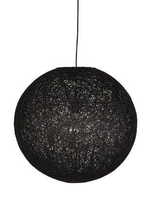 Hanglamp Twist - Zwart - Vlas - L