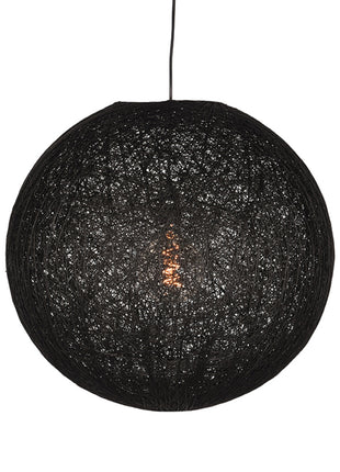 Hanglamp Twist - Zwart - Vlas - XL