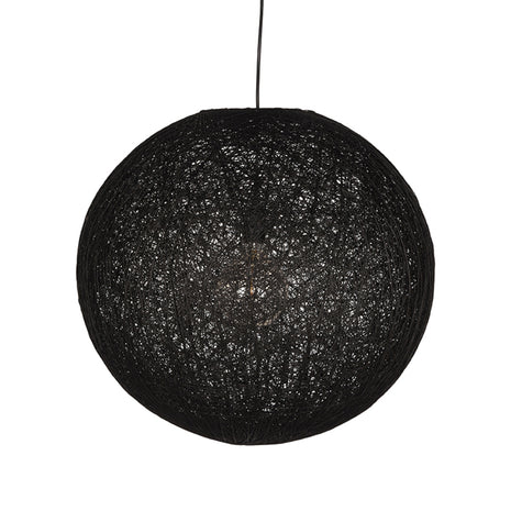 Hanglamp Twist - Zwart - Vlas - XL