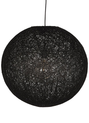 Hanglamp Twist - Zwart - Vlas - XL