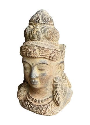 Head buddha stone