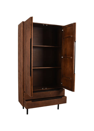 Bergkast Rio - Espresso - Mangohout - 2-Deurs