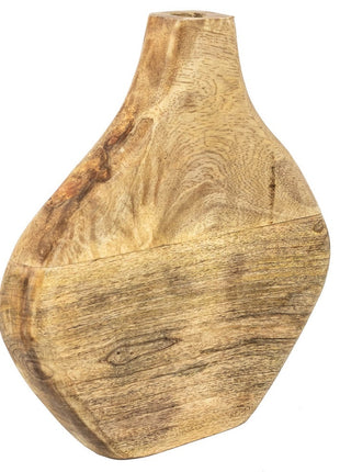 Houten vaas organisch naturel