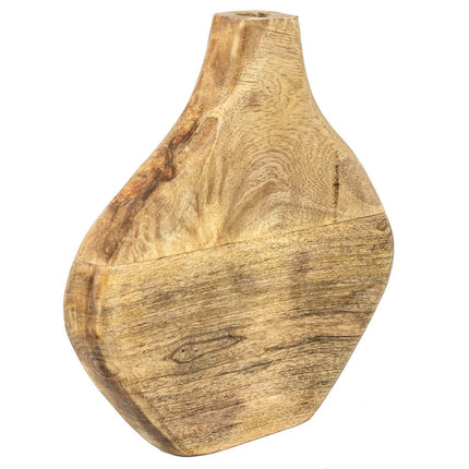 Houten vaas organisch naturel
