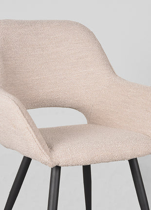 LABEL51 Eetkamerstoel Fer - Naturel - Boucle