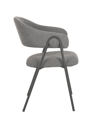 Eetkamerstoel Lowen - Grijs - Boucle
