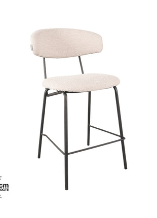 LABEL51 Barkruk Zack - Naturel - Boucle - Zithoogte 65