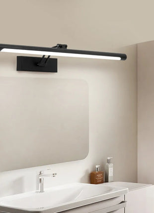 Spiegellamp - Spiegel Verlichting - Spiegelverlichting - Badkamer - Mat Zwart - 55 cm