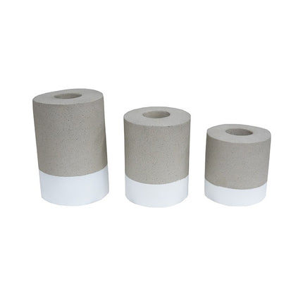 Kaarsenhouder set van 3 wit