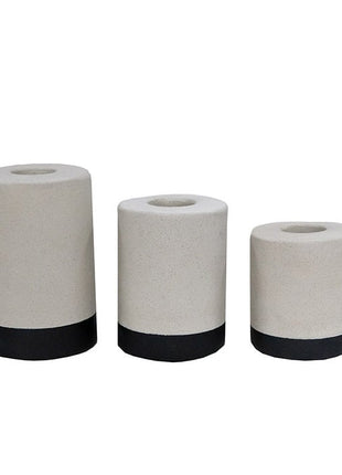 Kaarsenhouder set van 3 zwart