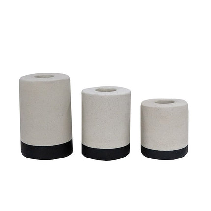 Kaarsenhouder set van 3 zwart