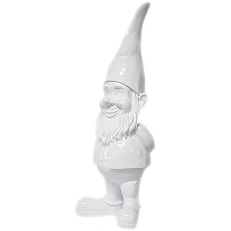 Tuinkabouter 1 Meter - Kabouter Tuin - Cadeau - Wit - 100 cm