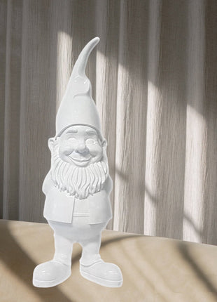 Tuinkabouter 1 Meter - Kabouter Tuin - Cadeau - Wit - 100 cm