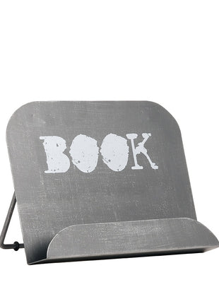 Kookboekstandaard - Antiek grijs - Metaal