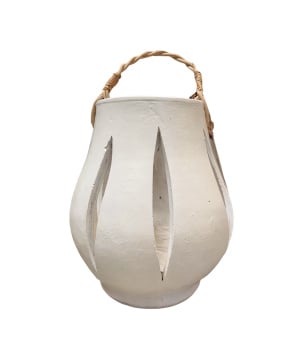 Lantern white 23xH26cm