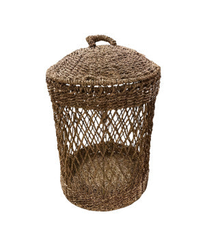 Laundry basket seagrass  D40H65cm