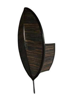 Leaf wall lamp black