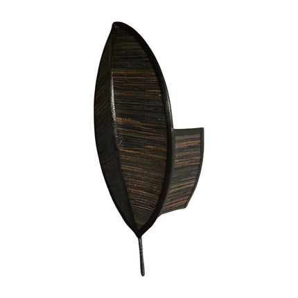 Leaf wall lamp black