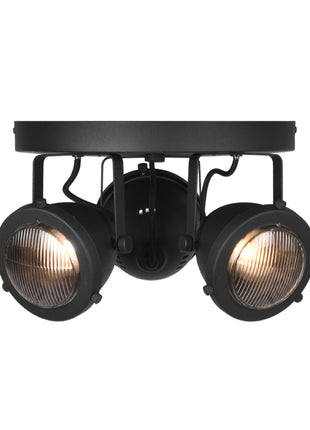 Spot Moto led - Zwart - Metaal - 3 Lichts