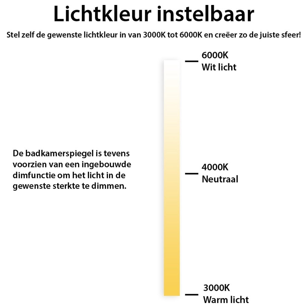 S'bagno Badkamerspiegel met licht, 140 x 80 cm, met anti-condensfunctie, 3000 K/4000 K/6500 K, dimbaar, geheugen, HD-gehard glas, IP44-spiegel met led, horizontaal/verticaal S'bagno Badkamerspiegel met licht, 140 x 80 cm, met anti-condensfunctie, 3000 K/4000 K/6500 K, dimbaar, geheugen, HD-gehard glas, IP44-spiegel met led, horizontaal/verticaal