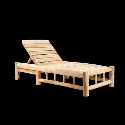 Ligstoel met Wielen Barney Teak