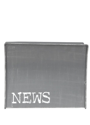 Wanddecoratie Magazinehouder - Antiek grijs - Metaal