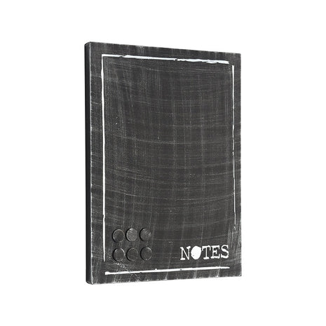 Wanddecoratie Memobord - Zwart - Metaal