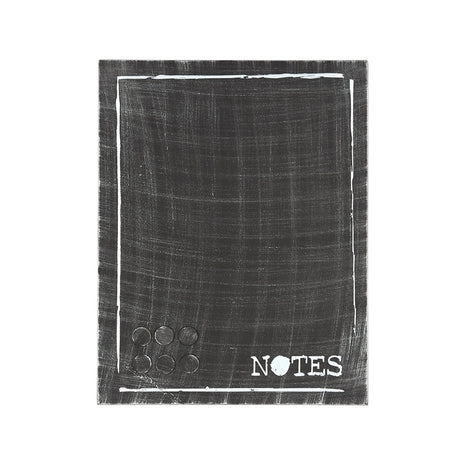 Wanddecoratie Memobord - Zwart - Metaal